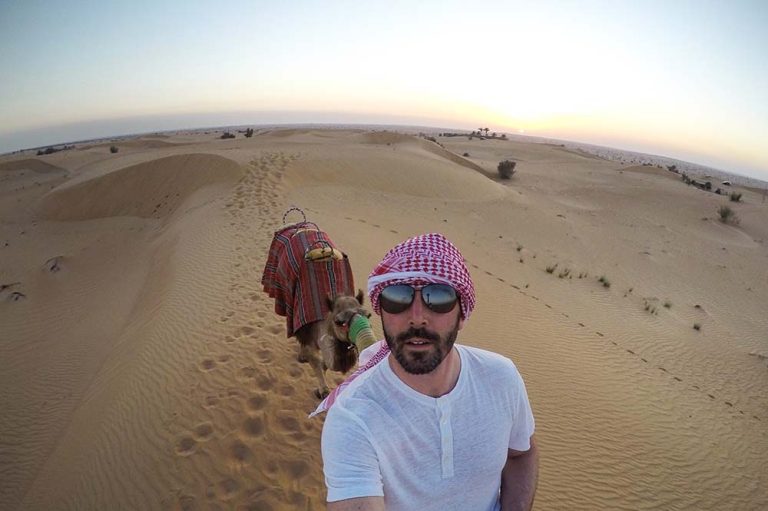 Take Selfie with Camel and During the Ride Dubai