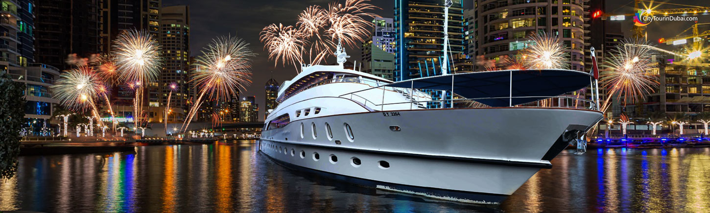 NYE Yacht Party with Burj Khalifa Fireworks
