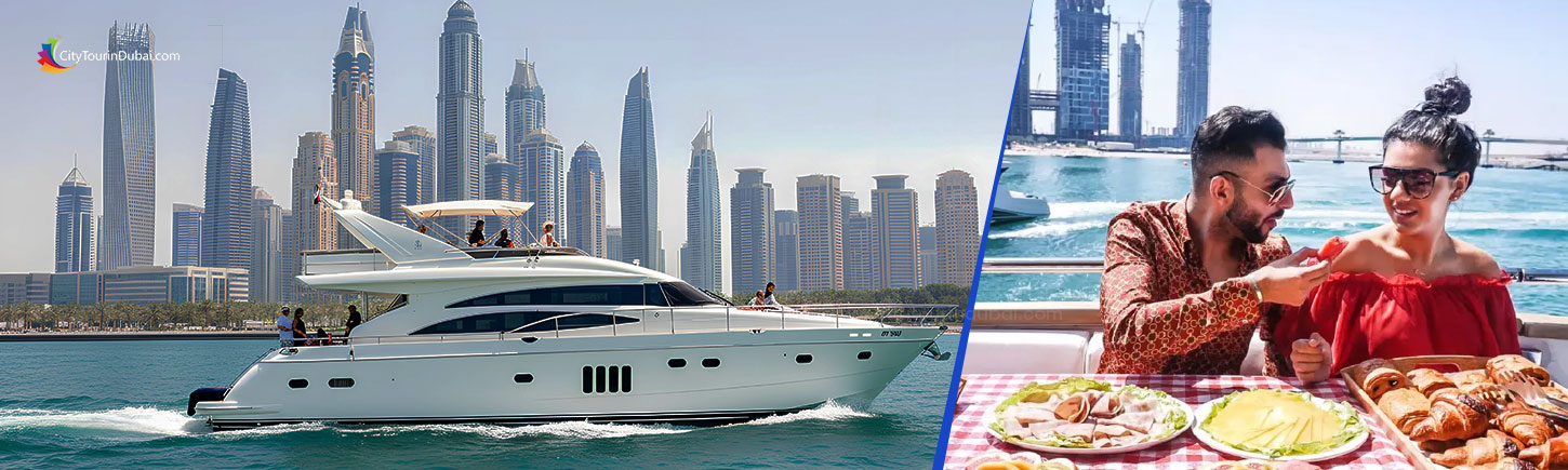 Dubai Marina Yacht Shared Tour With Breakfast