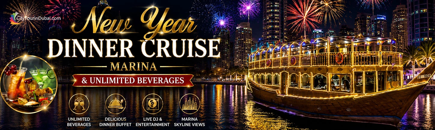 New Year Dinner Cruise Marina & Unlimited Beverages